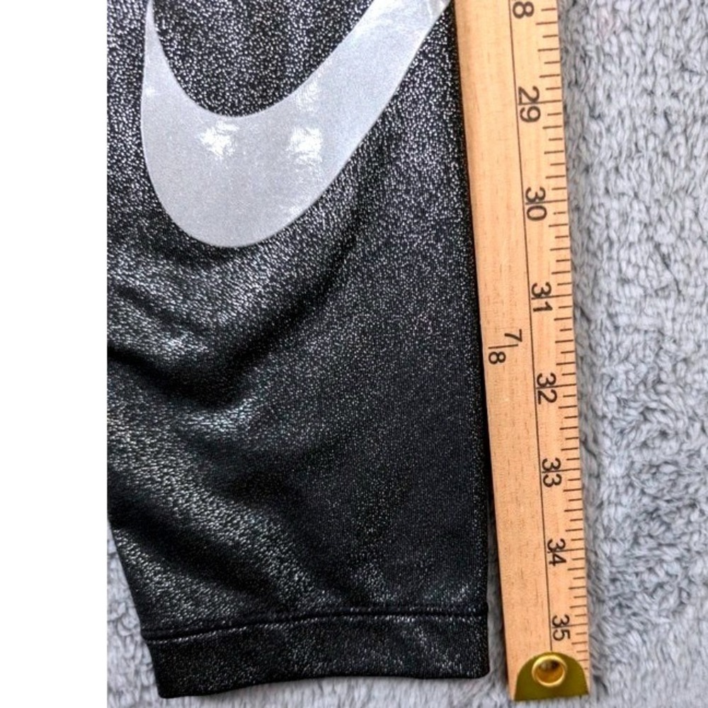 Nike ~ Pro Leggings ~ Women Medium ~ Black Metallic Shimmer ~ Dri-FIT 881778-013 - Picture 12 of 16